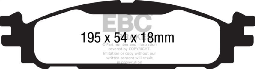 EBC Brakes DP21873 Greenstuff 2000 Series Sport Brake Pads