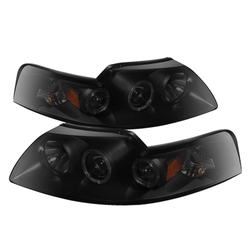 SPYDER 5078469 Projector Headlights - LED Halo - Black Smoke