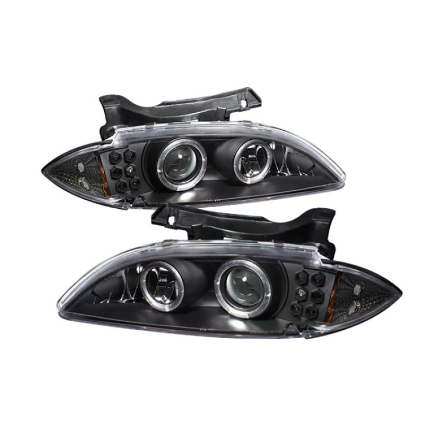 SPYDER 5009265 Projector Headlights - LED Halo - Black
