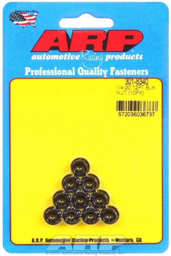ARP ARP301-8340 1/4-20 12pt. Nuts (10)