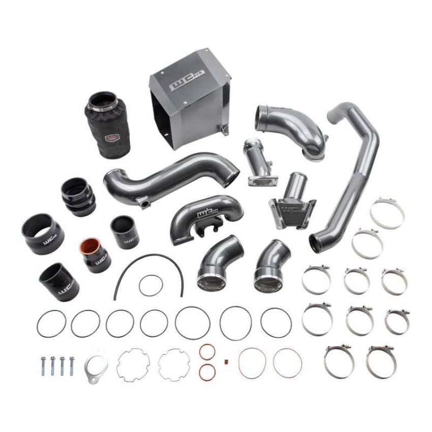 Wehrli WCF100437-FB 06-07 Chevrolet Duramax 6.6L LBZ Stage 2 High Flow Intake Bundle Kit - Flat Black
