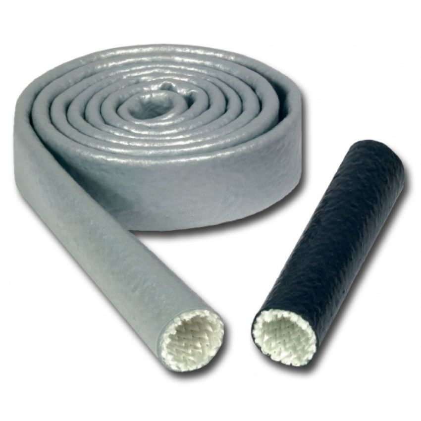 Heat Sleeve 3/4 Inch x 3 Foot Braided Fiberglass 500-2200 Degree F Black Thermo Tec
