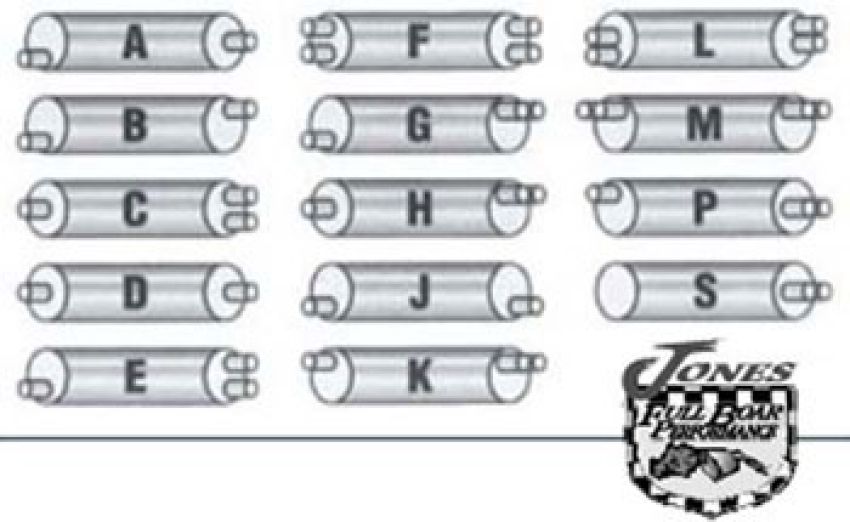 JONES EXHAUST SD626-3D SUPER DUTY TRUCK MUFFLER