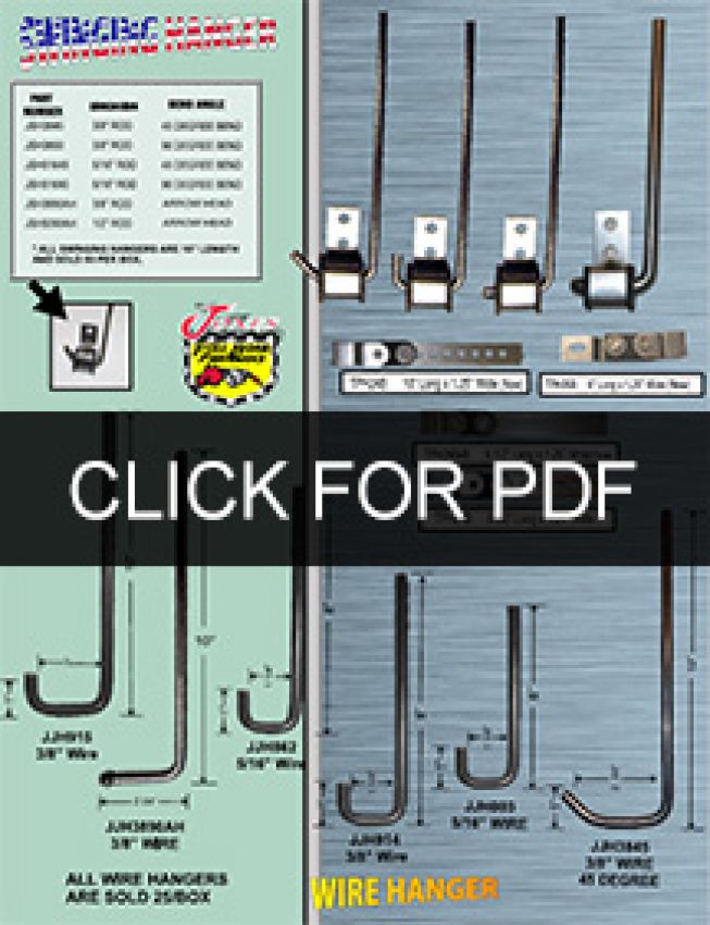 Jones Exhaust TPH24B Swinging Hangers & Wire Hangers