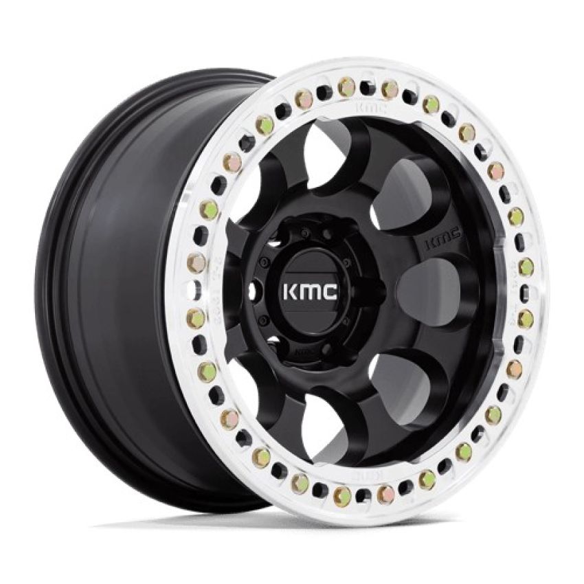 KMC RIOT BL 17X8.5 5X5.0 SBLK-MC-RG +0