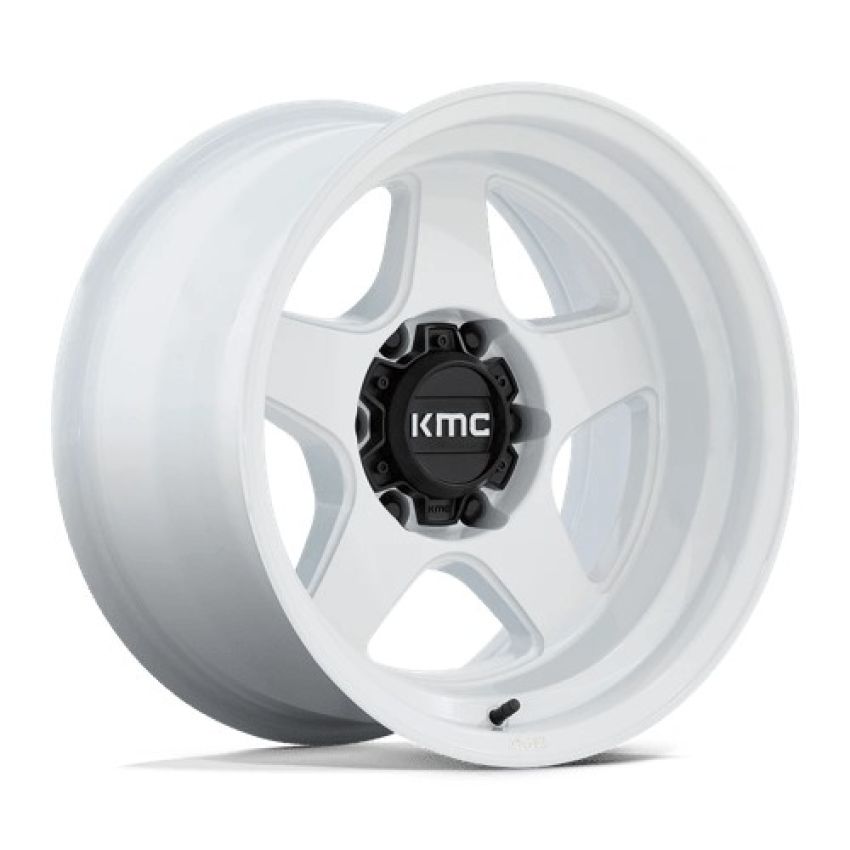 KMC LOBO 17X8.5 5X5.0 71 G-WHT +18