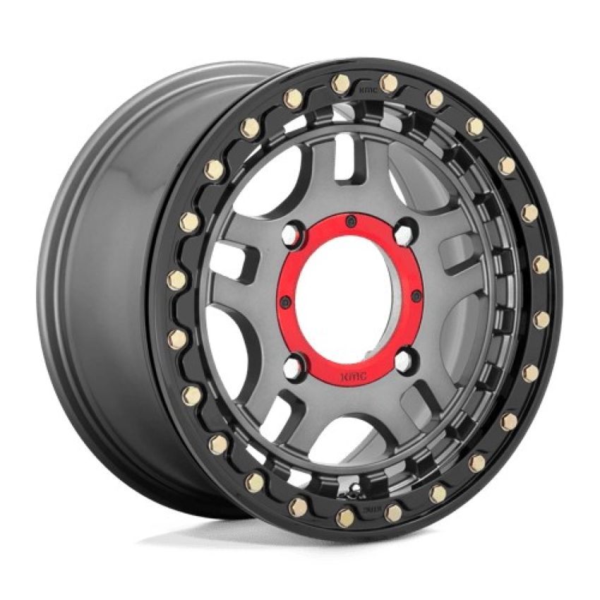 RECON UTV BL 15X7 4X137 G-MTL BLK-RG +38