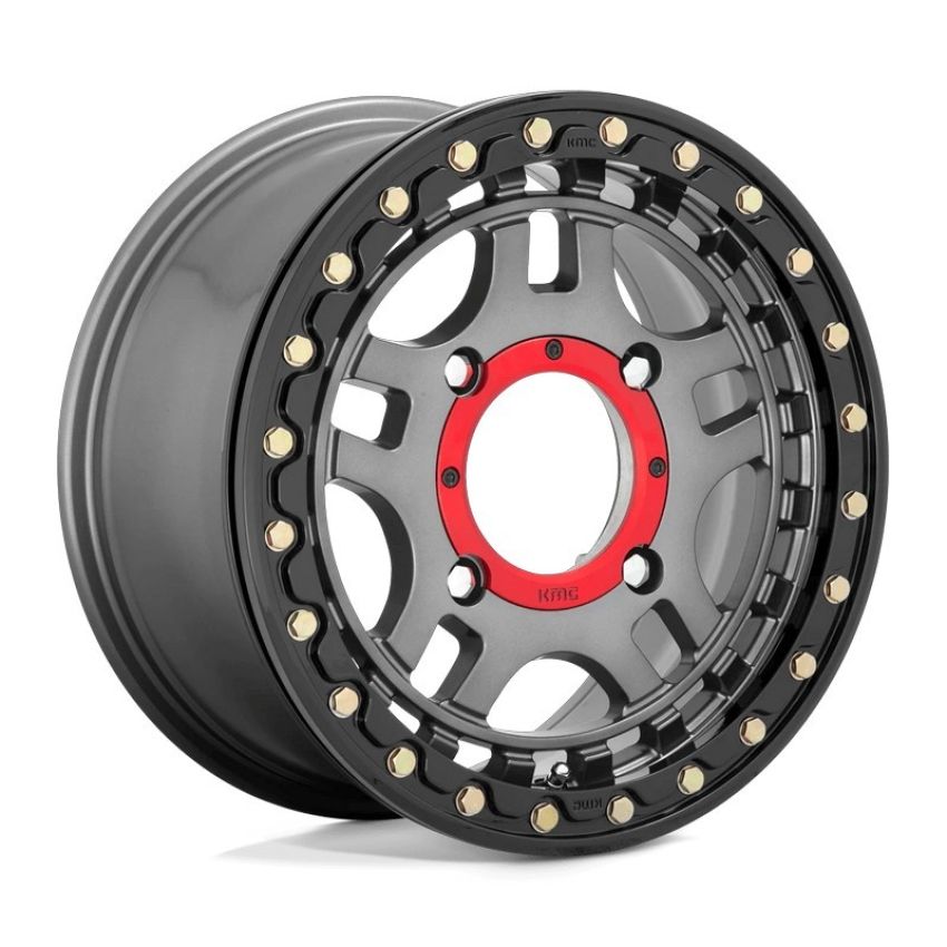 RECON UTV BL 15X7 4X137 G-MTL BLK-RG +38