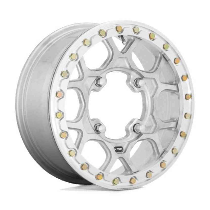 KMC POWERSPORTS MESA UTV BL 15X6 4X156 RAW-MACH-FRG 38MM