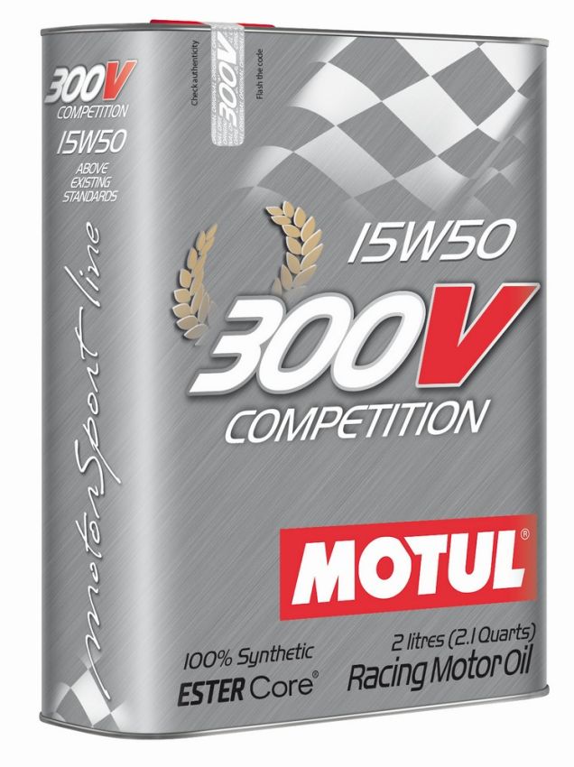 Motul 104244 300V COMPETITION 15W50 - 2L - Racing Engine Oil