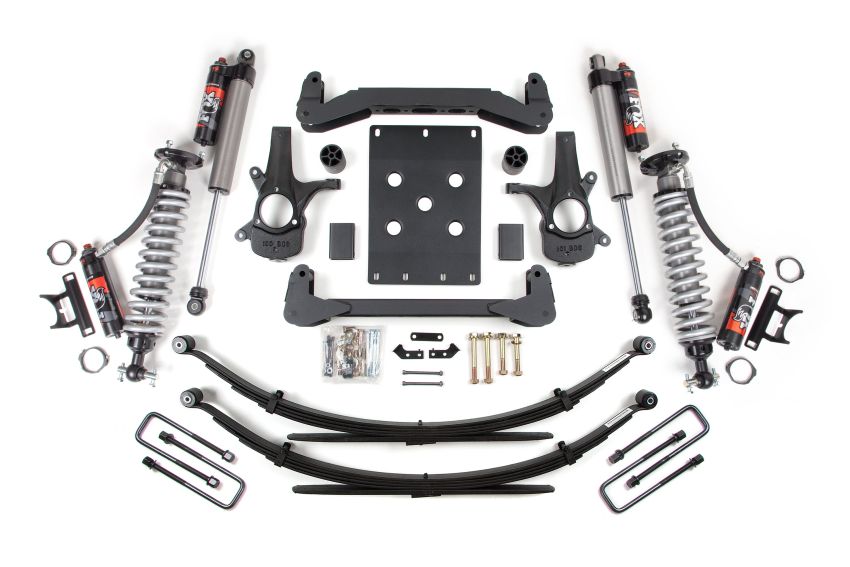 4 Inch Lift Kit FOX 2.5 Performance Elite Leaf Spring Coil-Over 07-13 Silverado/Sierra 1500 2WD BDS Suspension