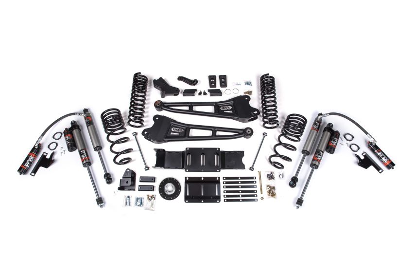 2025 Ram 2500 4WD (Diesel) 6 Inch Radius Arm Suspension Lift Kit, 4.5 Inch Rear Lift, Coil Spring - Fox 2.5 PES Shocks BDS Suspension
