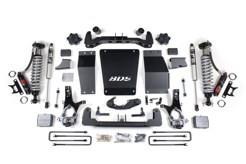 6 Inch Lift Kit FOX 2.0 Performance Block Lift Coil-Over Cast Steel 14-18 Silverado/Sierra 1500 4WD BDS Suspension