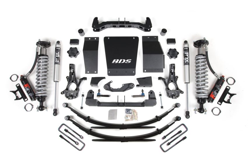 6 Inch Lift Kit FOX 2.0 Performance Leaf Springs Coil-Over Aluminum/Stamped Steel 14-18 Silverado/Sierra 1500 4WD BDS Suspension