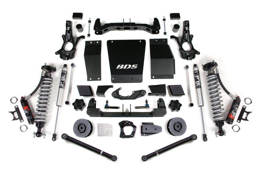 4 Inch Lift Kit FOX 2.5 Performance Elite Coil-Over Aluminum/Stamped Steel 15-19 Suburban, Tahoe, Yukon/XL 1500 4WD