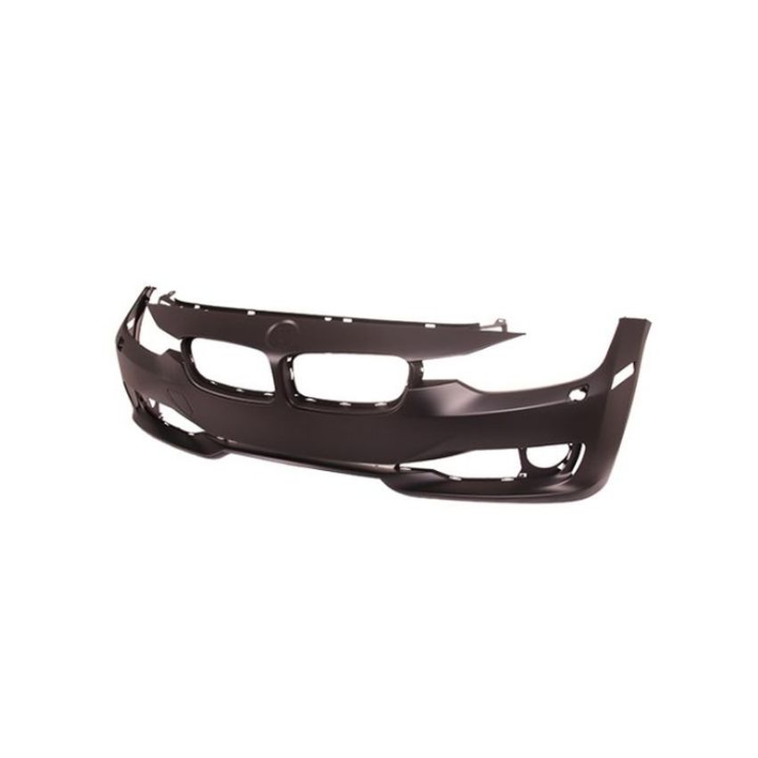 CAPA FRT BUMPER COVER F30; W/H/LAMP WASHER; W/O PARK DISTANCE CONTROL; PRIME BMW 328I 12-15