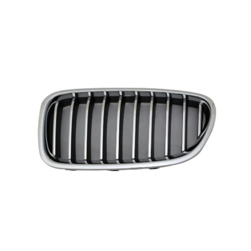 LH GRILLE ASSY F10; STD|LUXURY; W/O NIGHT VISION; BMW 538I/535D/535I/550I/ACTIVEHYBRID 5 14-16