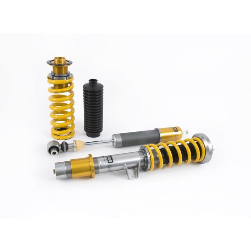 Ohlins TOS MU00S1 Road & Track Coilover Suspension System featuring Dual Flow Valve Technology