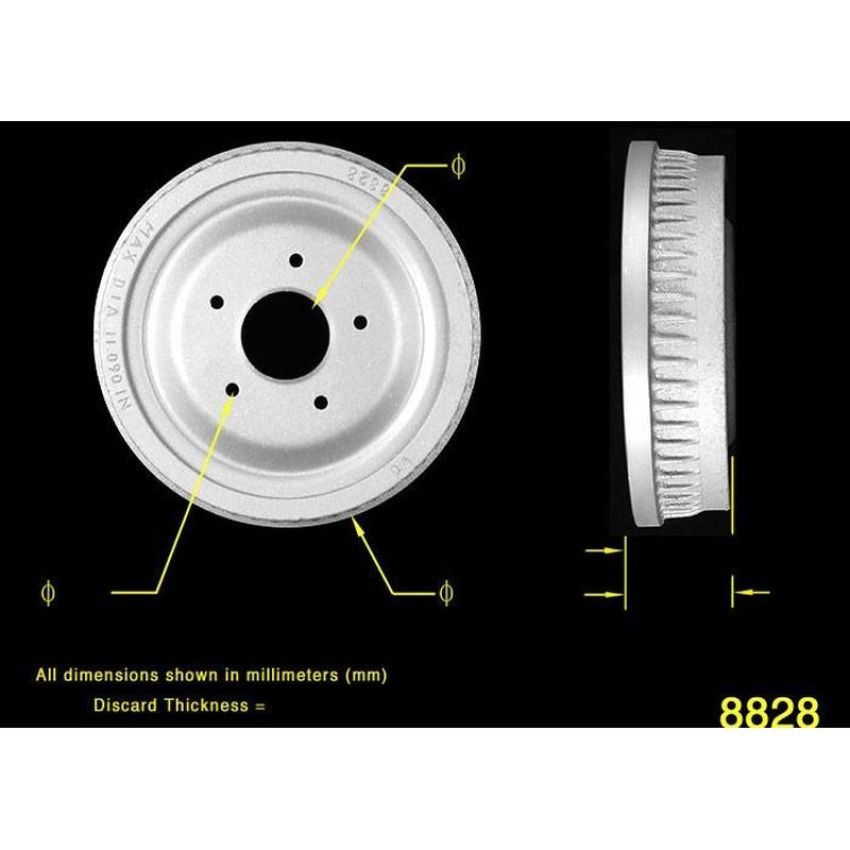 BENDIX DRUM & ROTORS PDR0274 BENDIX Brake Drum