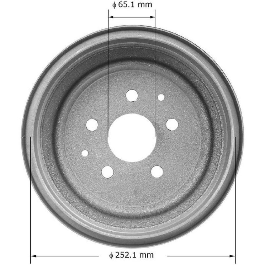 BENDIX DRUM & ROTORS PDR0446 BENDIX Brake Drum
