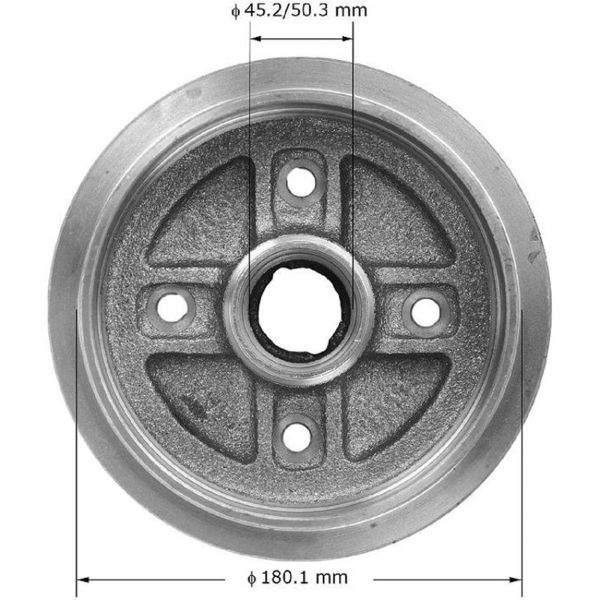 BENDIX DRUM & ROTORS PDR0460 BENDIX Brake Drum