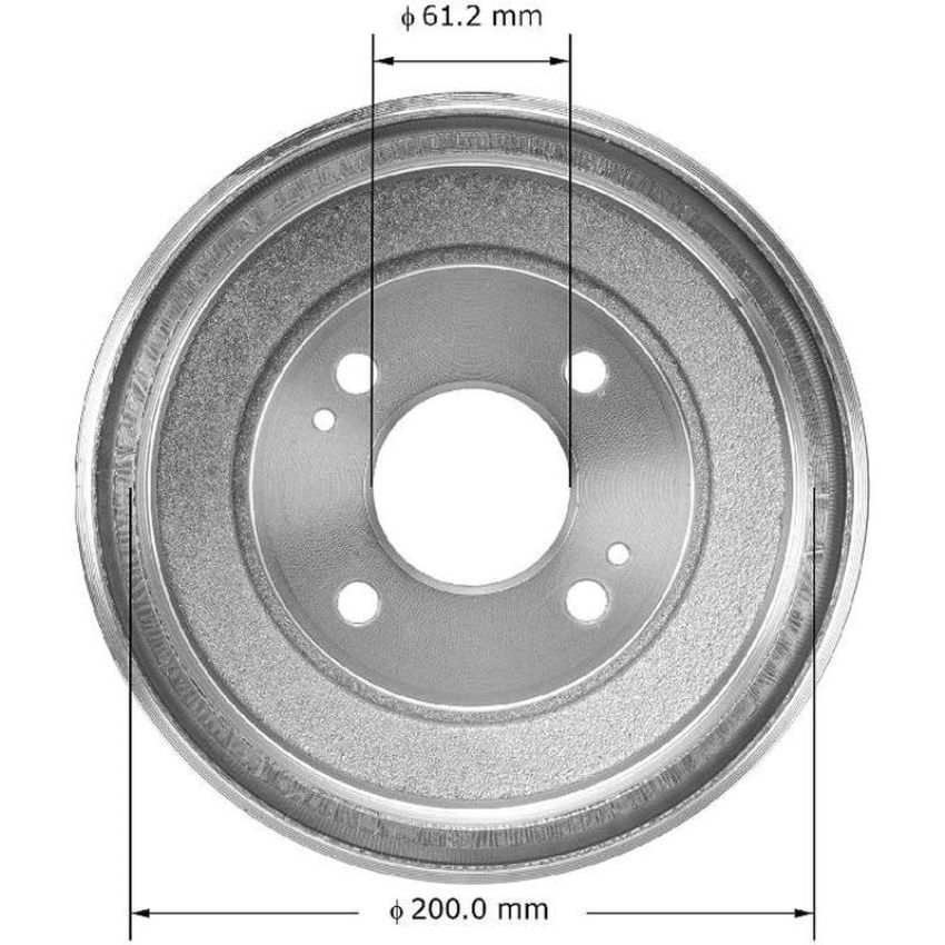 BENDIX DRUM & ROTORS PDR0473 BENDIX Brake Drum