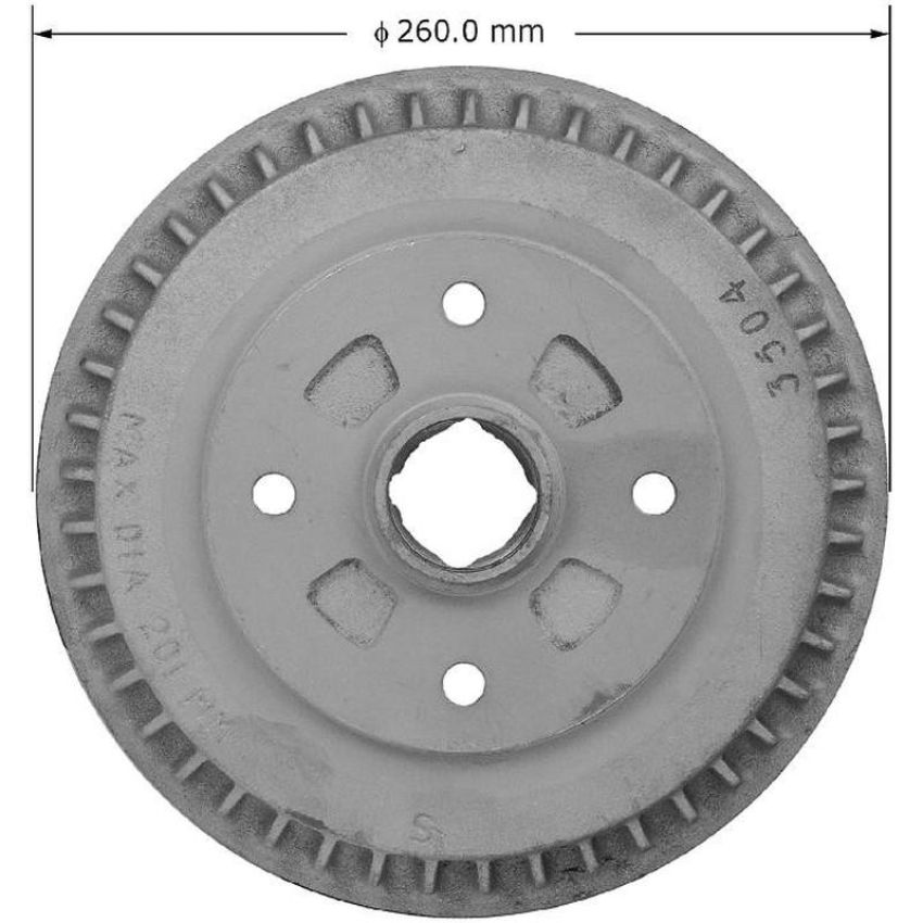 BENDIX DRUM & ROTORS PDR0475 BENDIX Brake Drum