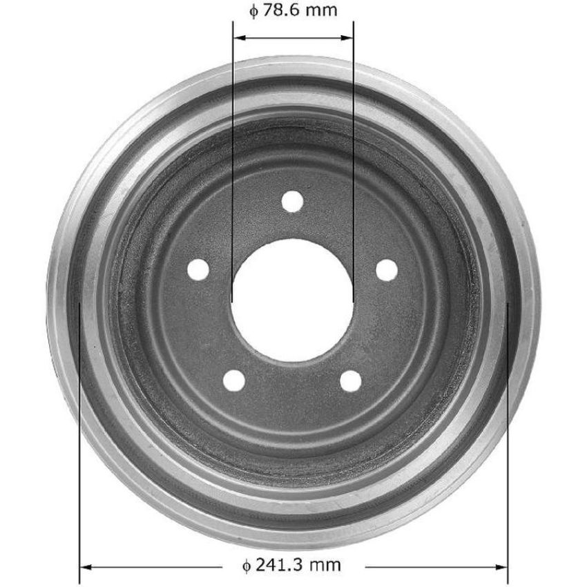 BENDIX DRUM & ROTORS PDR0484 BENDIX Brake Drum