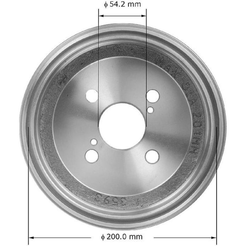 BENDIX DRUM & ROTORS PDR0515 BENDIX Brake Drum