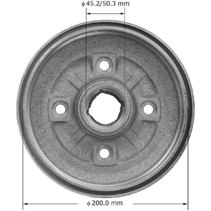 BENDIX DRUM & ROTORS PDR0528 BENDIX Brake Drum