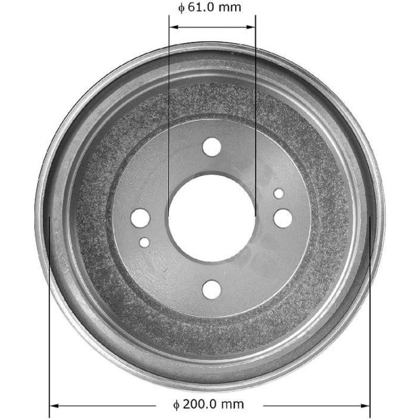 BENDIX DRUM & ROTORS PDR0606 BENDIX Brake Drum