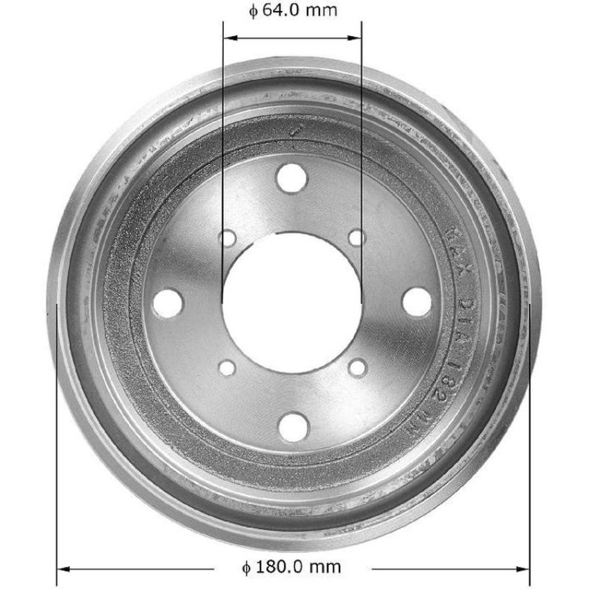 BENDIX DRUM & ROTORS PDR0677 BENDIX Brake Drum