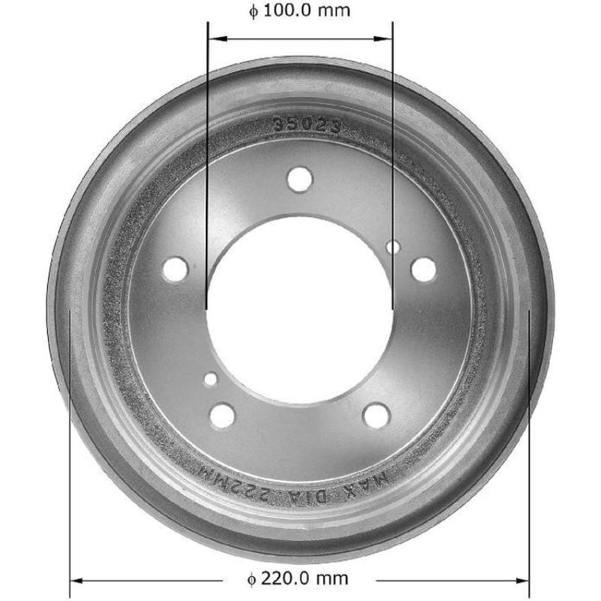 BENDIX DRUM & ROTORS PDR0683 BENDIX Brake Drum