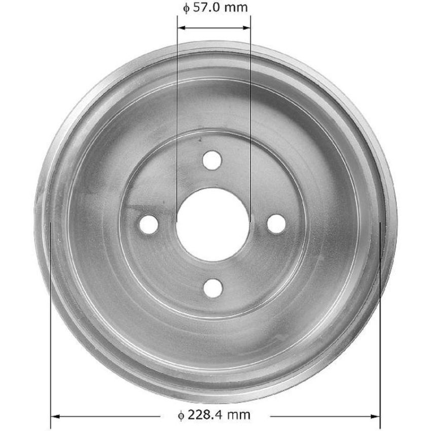 BENDIX DRUM & ROTORS PDR0837 BENDIX Brake Drum