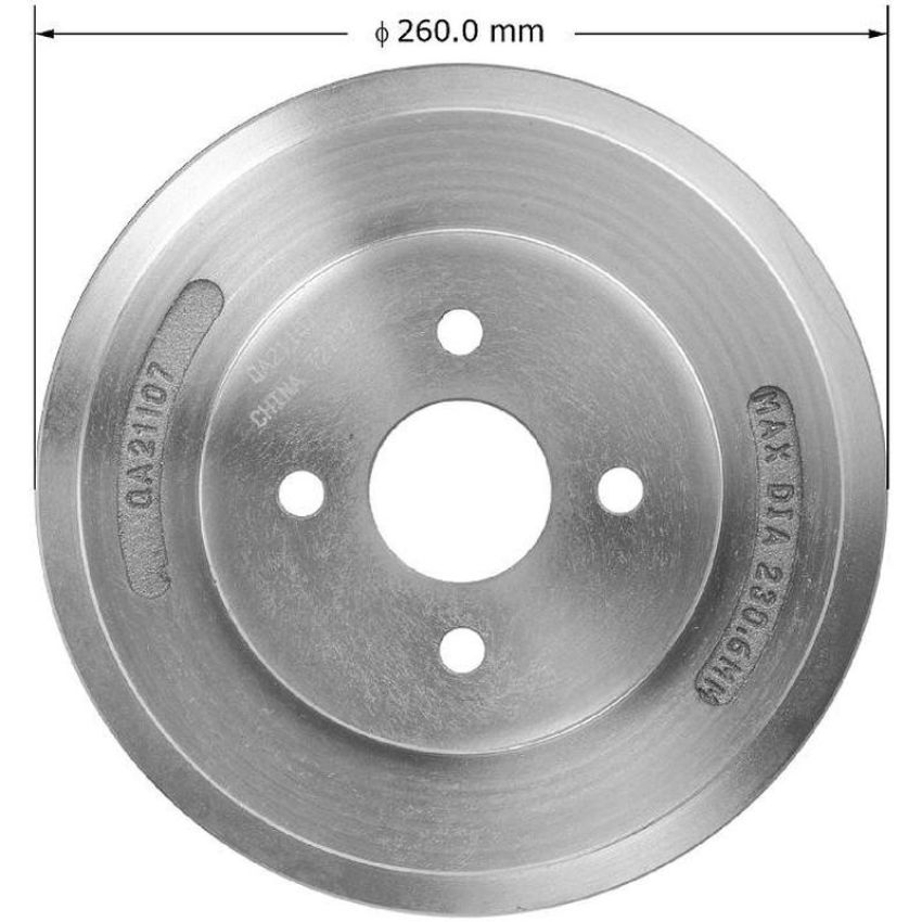 BENDIX DRUM & ROTORS PDR0837 BENDIX Brake Drum