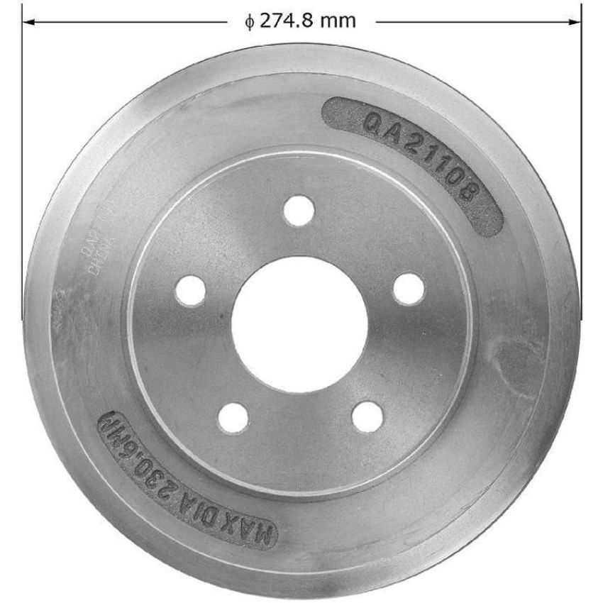 BENDIX DRUM & ROTORS PDR0838 BENDIX Brake Drum