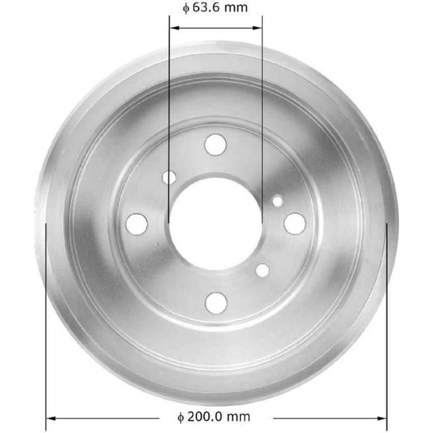 BENDIX DRUM & ROTORS PDR0841 BENDIX Brake Drum