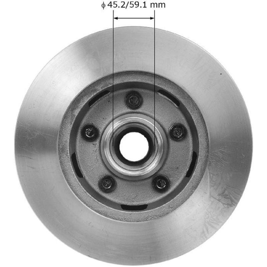 BENDIX DRUM & ROTORS PRT1017 BENDIX Disc Brake Rotor and Hub Assembly