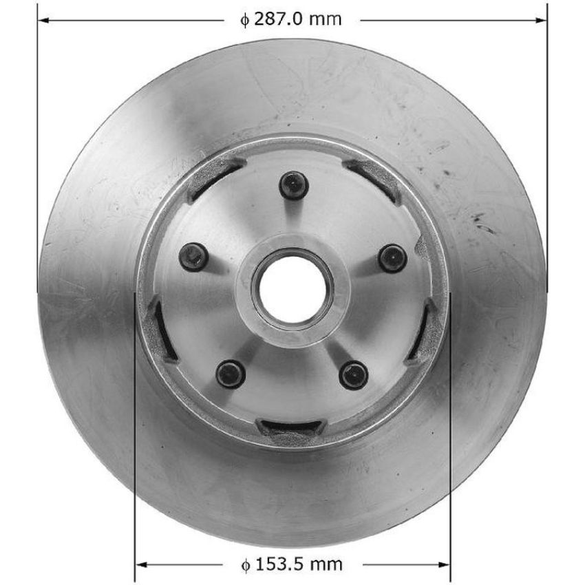 BENDIX DRUM & ROTORS PRT1017 BENDIX Disc Brake Rotor and Hub Assembly