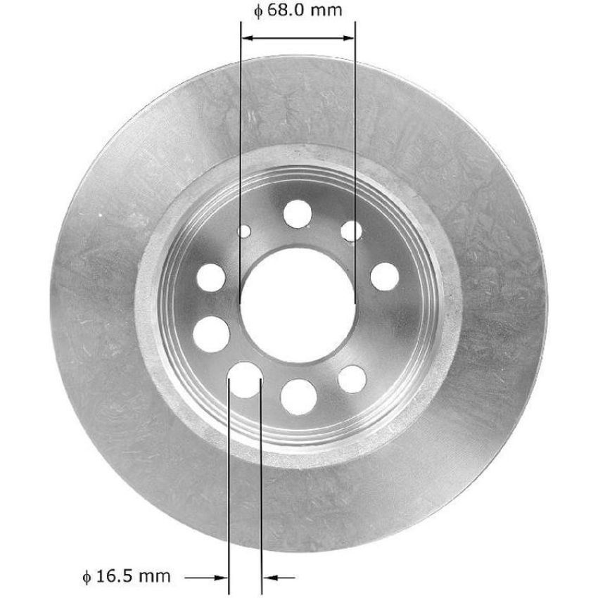 BENDIX DRUM & ROTORS PRT1199 BENDIX Disc Brake Rotor