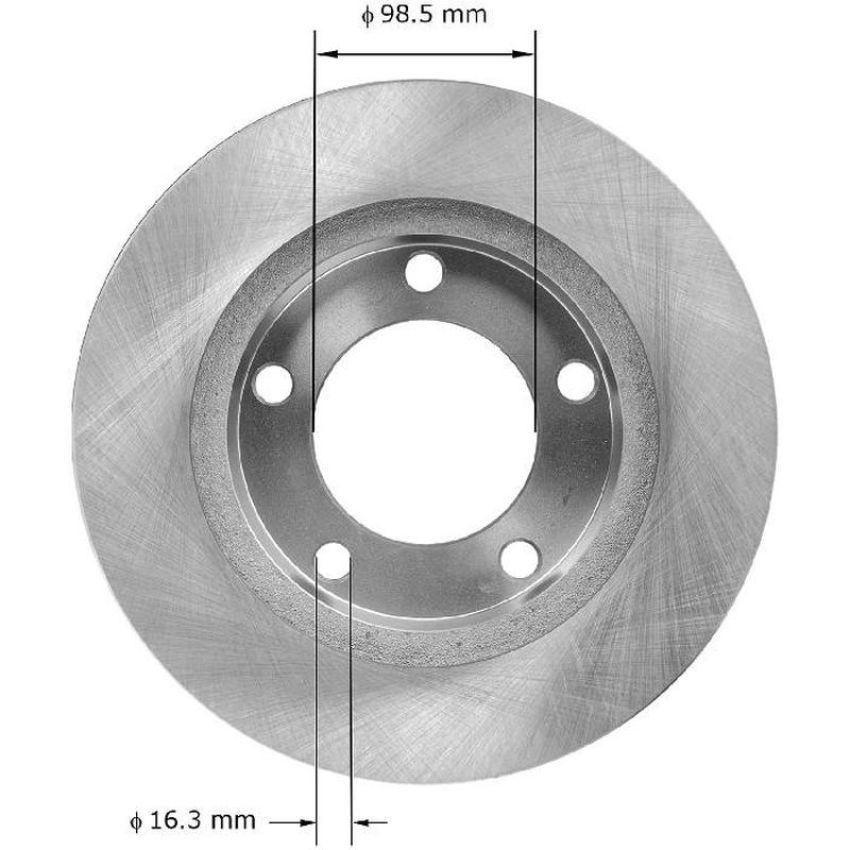 BENDIX DRUM & ROTORS PRT1214 BENDIX Disc Brake Rotor