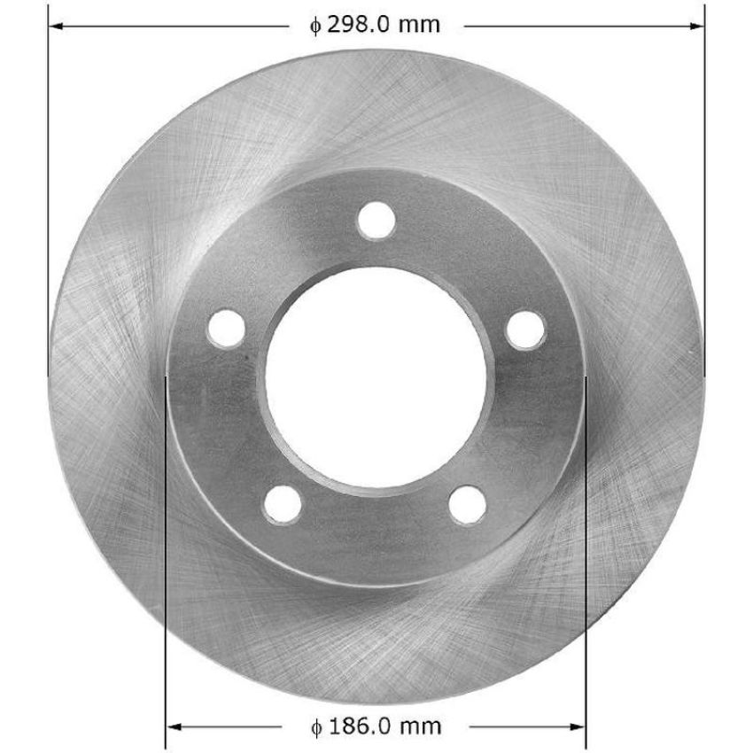 BENDIX DRUM & ROTORS PRT1214 BENDIX Disc Brake Rotor