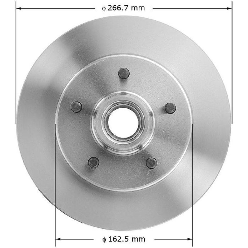 BENDIX DRUM & ROTORS PRT1233 BENDIX Disc Brake Rotor and Hub Assembly