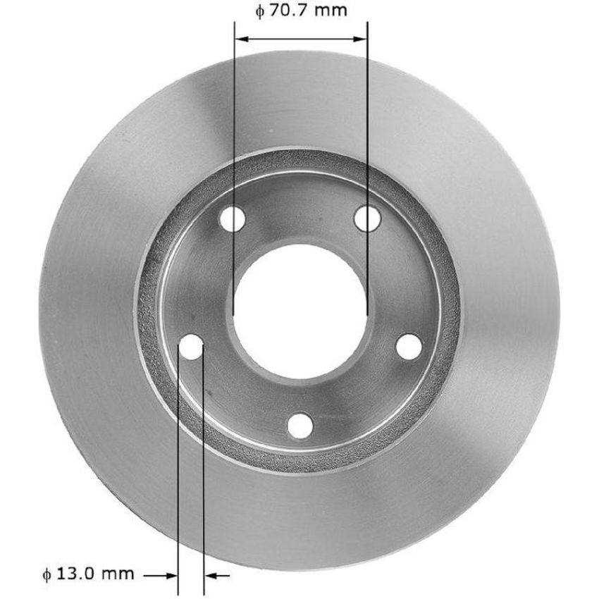 BENDIX DRUM & ROTORS PRT1261 BENDIX Disc Brake Rotor