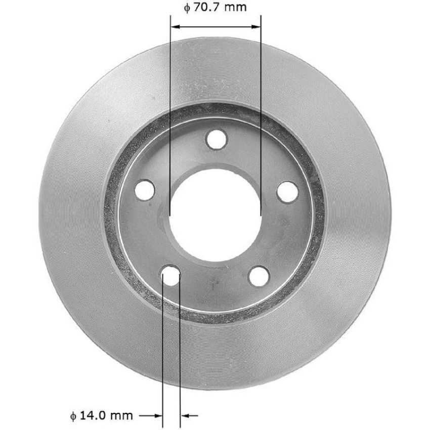 BENDIX DRUM & ROTORS PRT1263 BENDIX Disc Brake Rotor