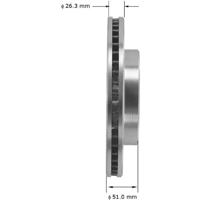BENDIX DRUM & ROTORS PRT1263 BENDIX Disc Brake Rotor