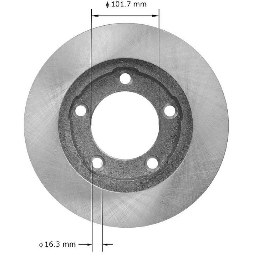 BENDIX DRUM & ROTORS PRT1289 BENDIX Disc Brake Rotor