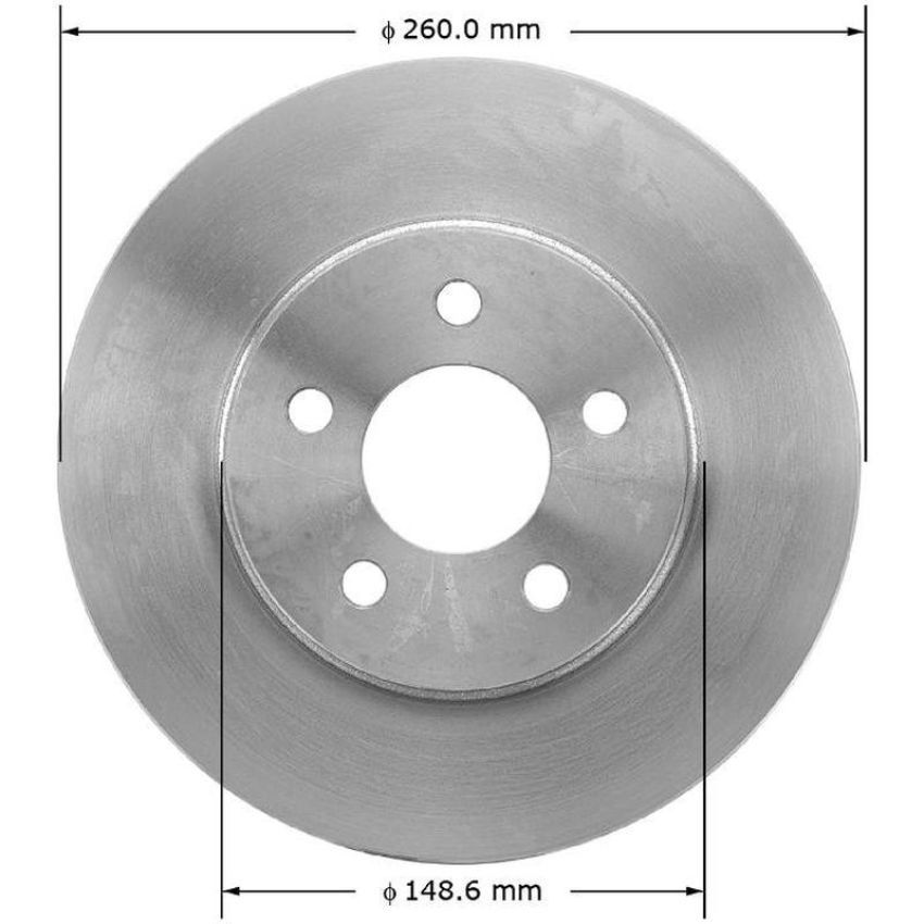 BENDIX DRUM & ROTORS PRT1379 BENDIX Disc Brake Rotor