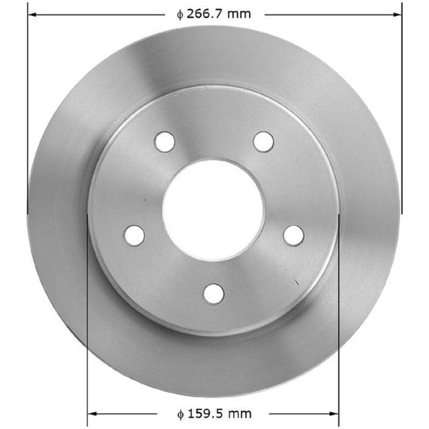 BENDIX DRUM & ROTORS PRT1401 BENDIX Disc Brake Rotor
