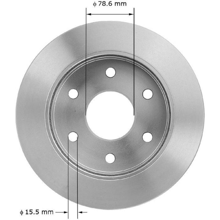 BENDIX DRUM & ROTORS PRT1453FC BENDIX Disc Brake Rotor
